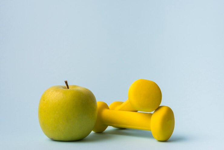 Free Photo modern sport composition with dumbbell