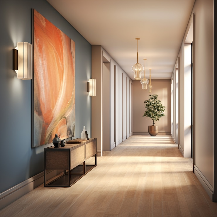 Free Photo modern styled entryway