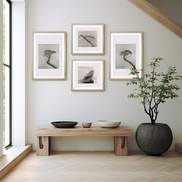 modern styled entryway
