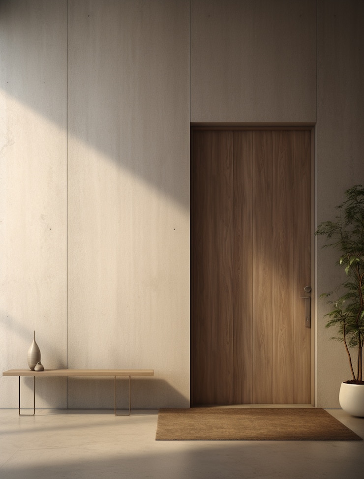 Free Photo modern styled entryway