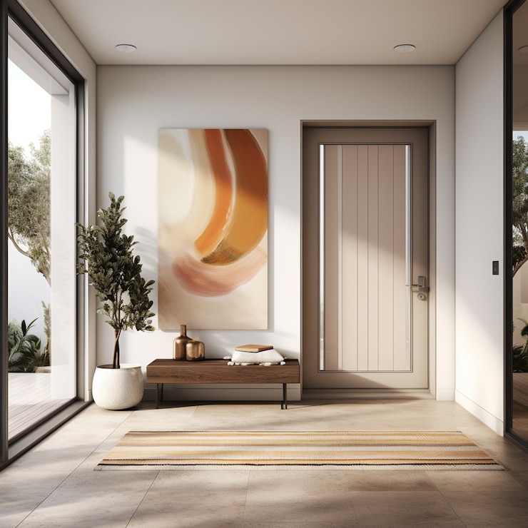 Free Photo modern styled entryway