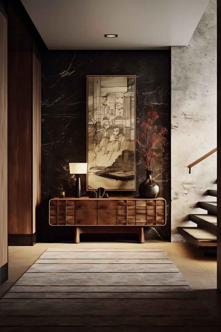 Free Photo modern styled small entryway