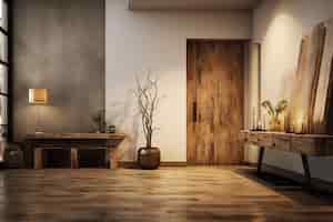 Free photo modern styled small entryway