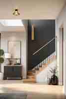 Free photo modern styled small entryway