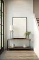 Free photo modern styled small entryway