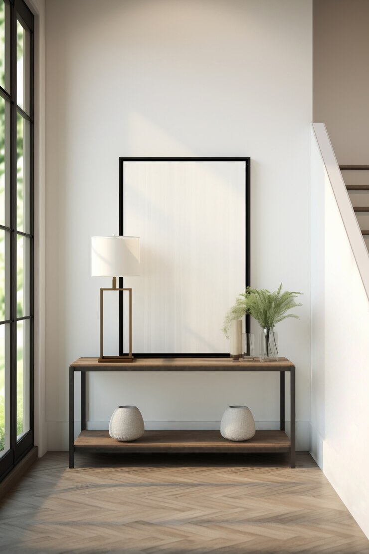 Free Photo modern styled small entryway