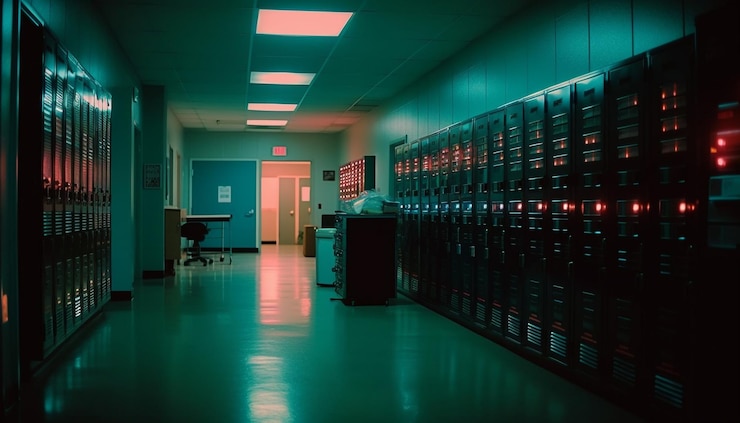 Free Photo modern technology illuminates industry's futuristic design indoors generated by ai