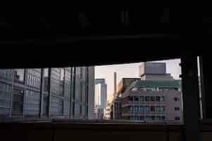 Free photo modern tokyo street background