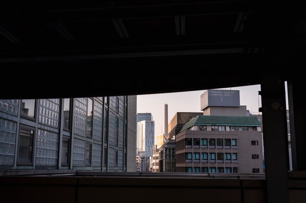 Modern tokyo street background