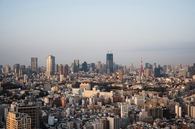 Modern tokyo street background