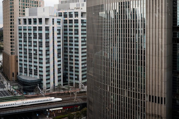 Modern tokyo street background