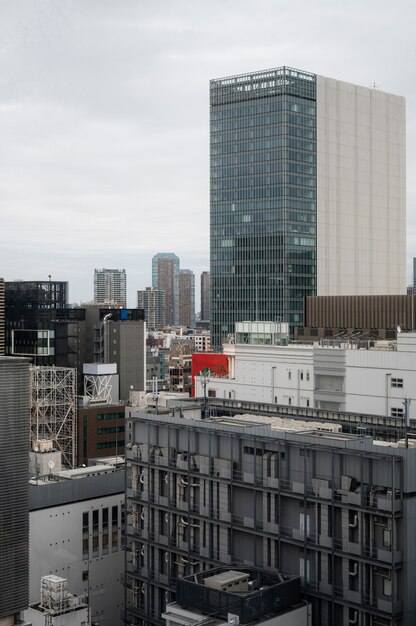 現代の東京通りの背景