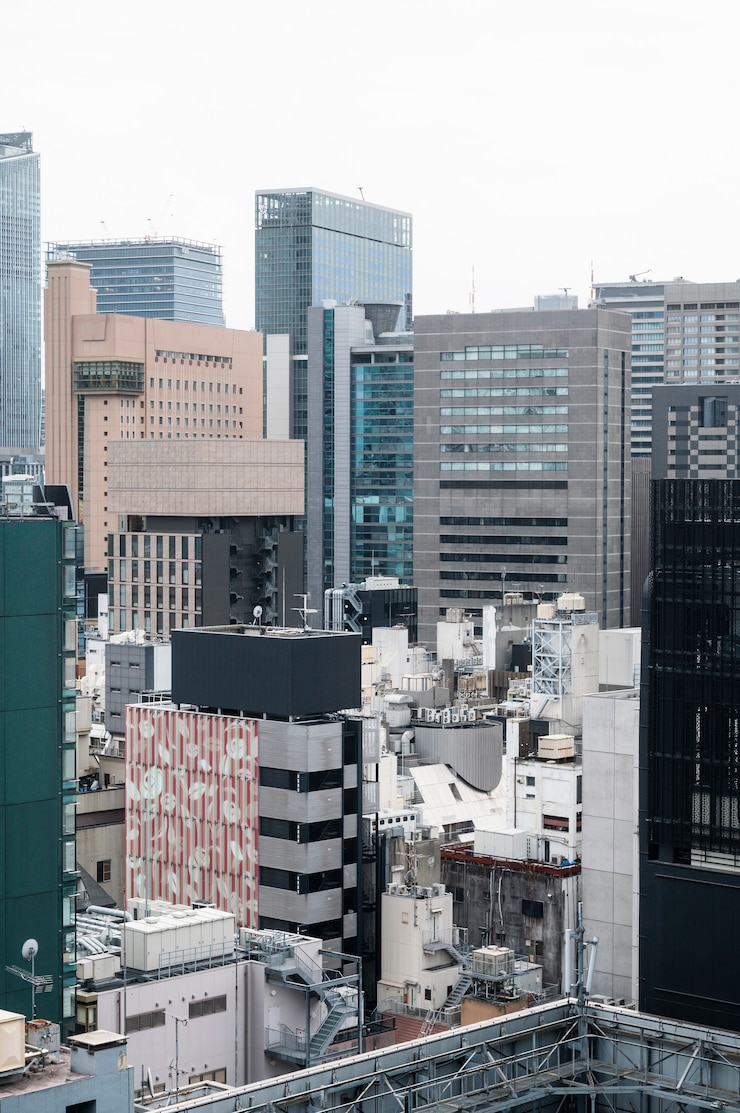 無料Photo 現代の東京通りの背景