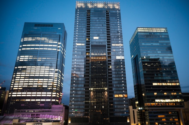 Modern tokyo street background