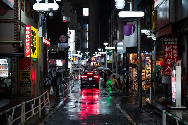 Modern urban car on the street