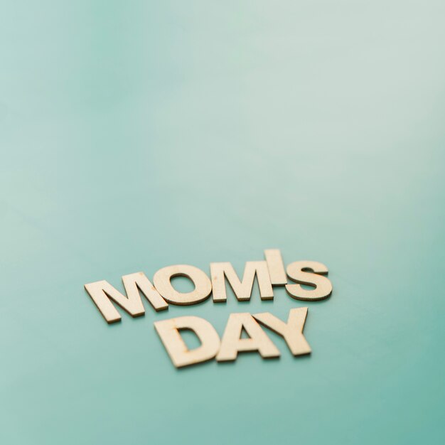「ママの日」のレタリング