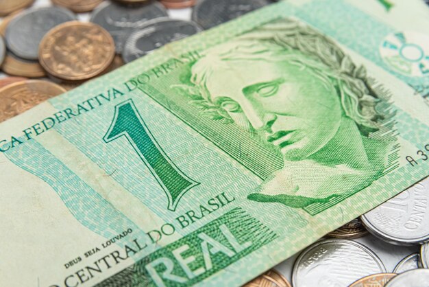 Money - Brazilian Coins - 1 Real Cedula