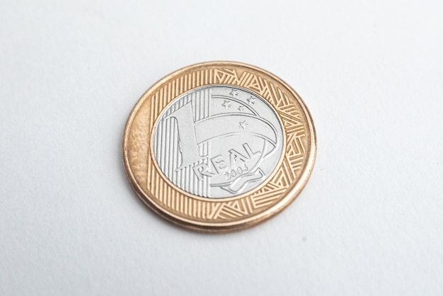 お金-ブラジルのコイン-1リアル