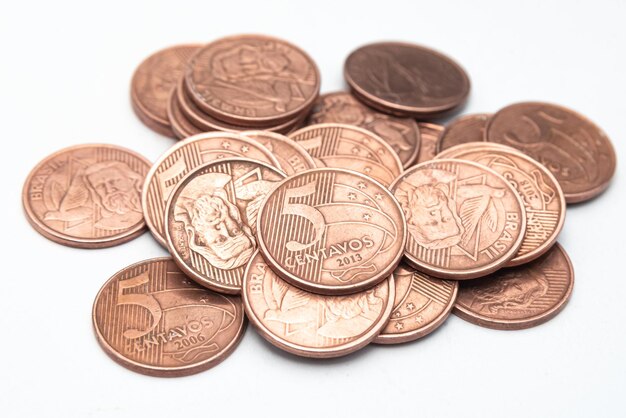 Free Photo money - brazilian coins - 5 centavos