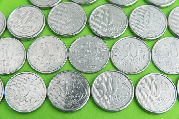 無料写真 お金-ブラジルのコイン-50centavos