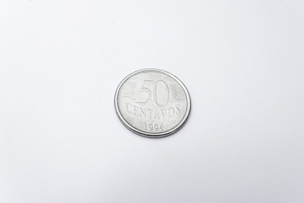 お金-ブラジルのコイン-50Centavos