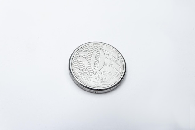 お金-ブラジルのコイン-50Centavos