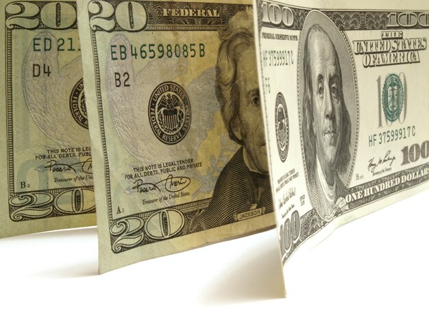 Premium Photo Dollar Note Burning In Fire Over Red