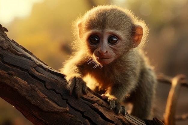 Free photo monkey lifestyle natural view