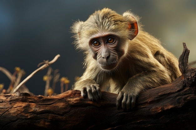 Free photo monkey lifestyle natural view