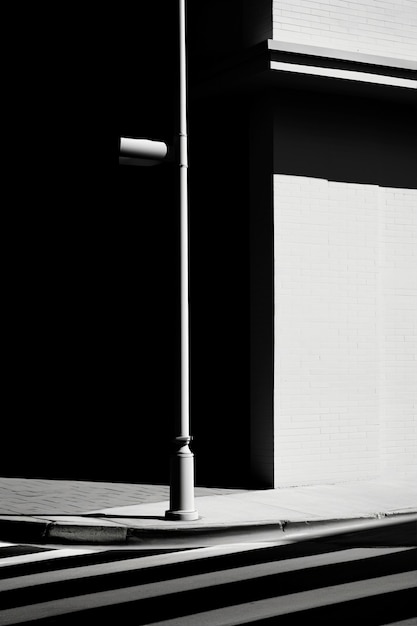 Free photo monochromatic urban minimal landscape