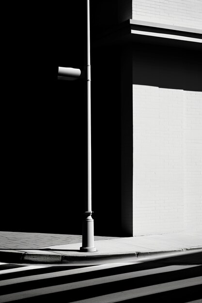 Monochromatic urban minimal landscape