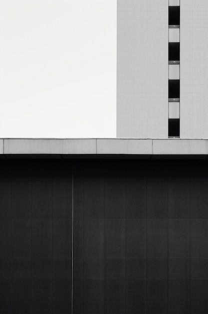 Free photo monochromatic urban minimal landscape