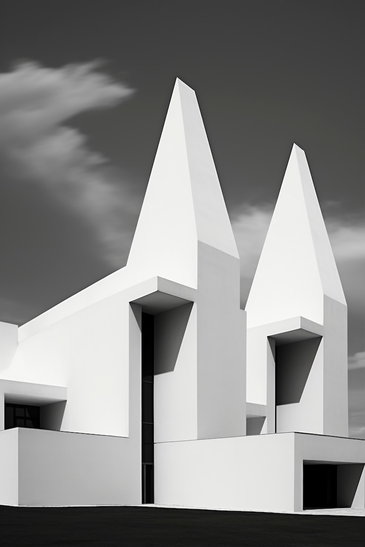Free Photo monochromatic urban minimal landscape