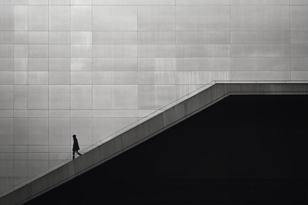 Free photo monochromatic urban minimal landscape