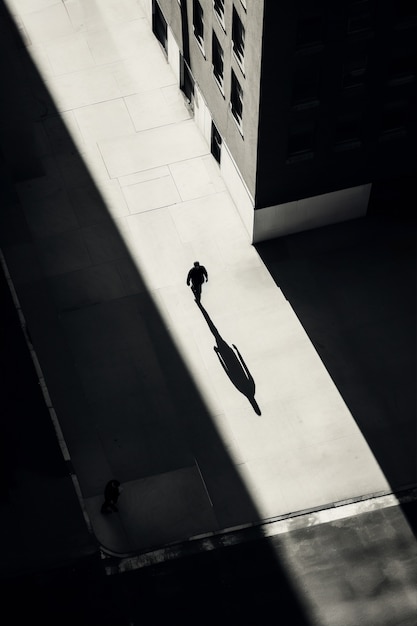 Free photo monochromatic urban minimal landscape