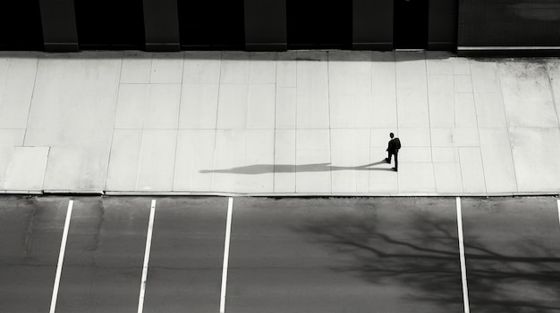 Free photo monochromatic urban minimal landscape