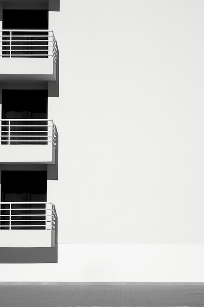 Free photo monochromatic urban minimal landscape