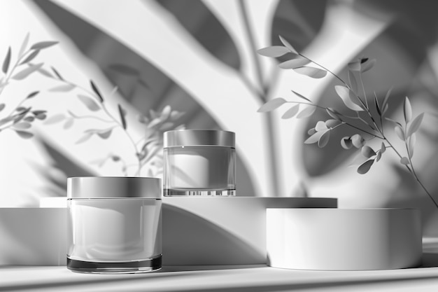 Free photo monochrome beauty product for skincare