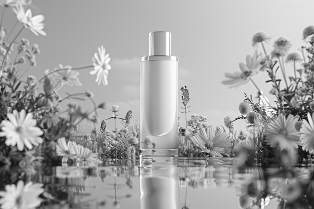 Free photo monochrome beauty product for skincare