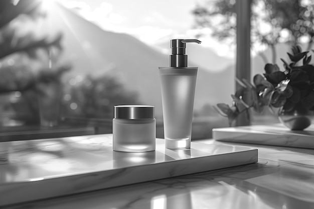 Free photo monochrome beauty product for skincare