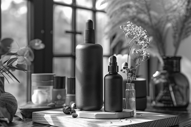 Free photo monochrome beauty product for skincare