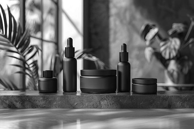 Free photo monochrome beauty product for skincare