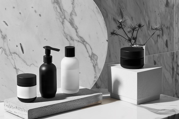 Free photo monochrome beauty product for skincare