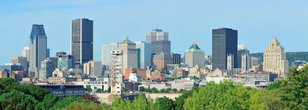 Foto gratuita panorama di vista di giorno di montreal