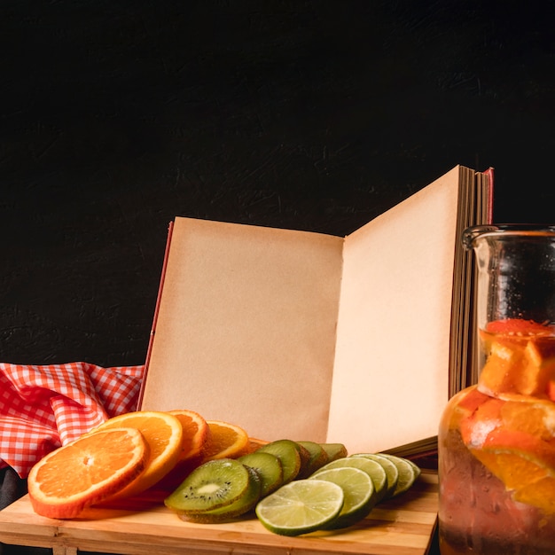 Moody fruit still life