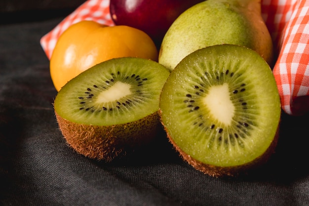 Moody fruit still life