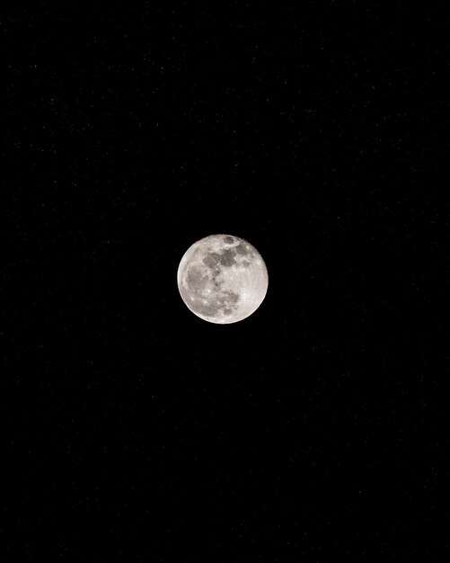 Moon on dark sky
