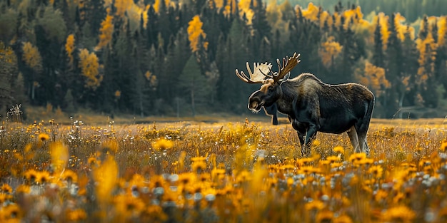 Free photo moose in the wild