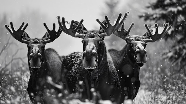 Foto gratuita alce in natura