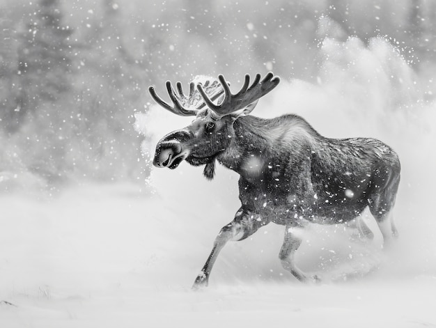 Foto gratuita alce in natura